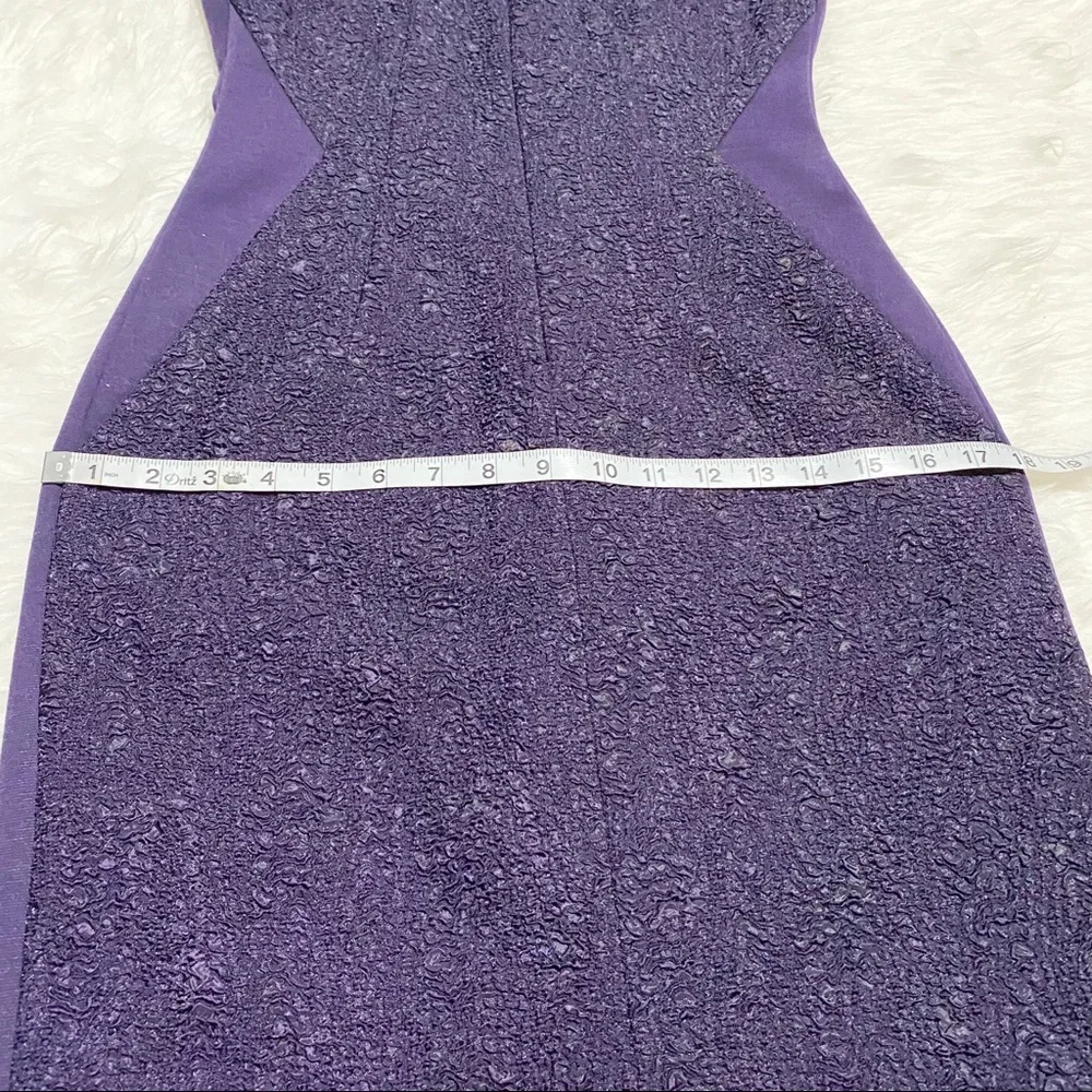 TAHARI Purple Zipper Dress - Picture 6 of 7
